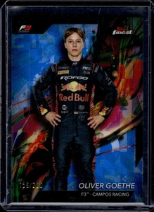 2024 Topps Finest Formula 1 #52 Oliver Goethe Blue Refractor #/200 - Picture 1 of 2