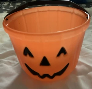 Süßigkeiten Eimer Eimer Halloween Vintage Kürbis Jack O Laterne..8" - Bild 1 von 6