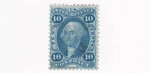 1862 STAMP US SCOTT R34c "Washington-Contract Internal Revenue" 10 CENT USED - P - Picture 1 of 1