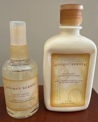 AVON Ginger Scents 2003 spray corporal bruma - 4,2 oz loción corporal 8,4 oz Be Gingerly Foto 1 de 4