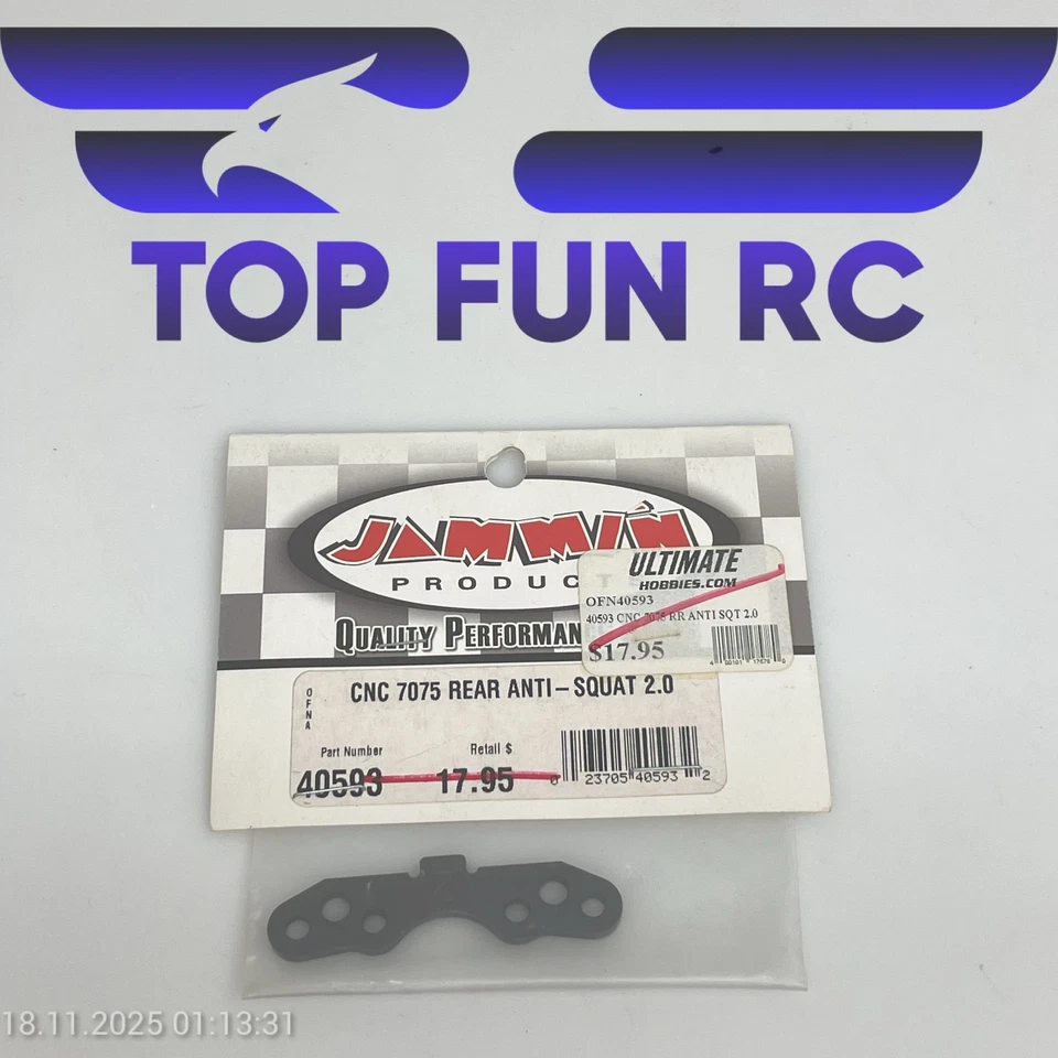 JAMMIN PRODUCTS 40599 CNC 7075 REAR ANTI-SQUAT 2.0 FOR JAMMIN X1 BUGGY - Image 1 of 1