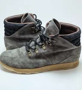 Mens Chaco Gray Chukka Style Outdoor Leather Lace Up Hiking Work Boots Size 10 - Picture 1 of 7