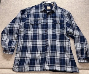 Herren Red Head Marke blau kariert Flanell Fleece gefüttert isoliert 2XL Hausarbeit Bauernhof - Bild 1 von 4