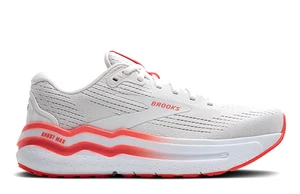 NEU Brooks Ghost Max 2 Laufschuhe, weiß/heiße Koralle Damen 8,5 B - Bild 1 von 5