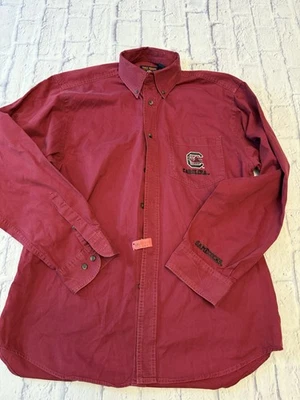 South Carolina Gamecocks Large Shirt Men Red Button Up, Gamecocks Large Shirt - Image 1 of 4