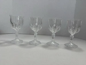4er Set Chaumont von Cristal d'Arques Durand 6 1/8" T Wasserkelche Exquisit - Bild 1 von 5
