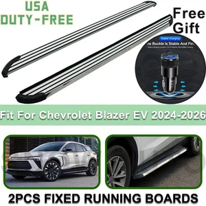 Fits Chevrolet Blazer EV 2024-2026 Fixed Running Boards Side Steps+CAR CHARGER - Bild 1 von 15