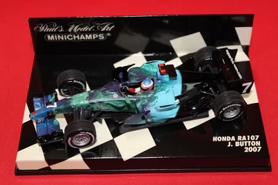 1/43 Honda RA107 (2007) - #7 J. Button - MINICHAMPS - Immagine 1 di 3