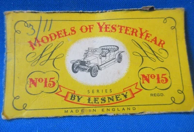 Matchbox Lesney Models of Yesteryear - Y15 - 1907 Rolls Royce Silver Ghost - Image 1 of 4