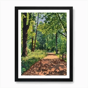 Wimbledon Common London Parks Garde Framed Wall Art Poster Canvas Print Picture - Picture 1 of 4