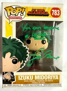 FUNKO POP! MY HERO ACADEMIA IZUKU MIDORIYA VINYL #783 Justin Briner Autograph - Picture 1 of 7