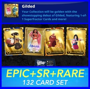 GILDED 2025 EPIC + SR + RARE 132 CARD SET - TOPPS DISNEY COLLECT - Bild 1 von 1