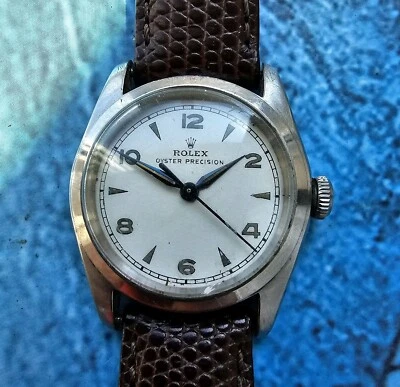 Vintage Rolex Oyster Precision Hand-Winding Men's Watch Ref 5056 - Image 1 of 4