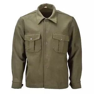 Original Italian formal jacket olive wool uniform vintage adjustable cuffs - Picture 1 of 13