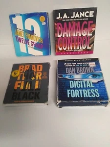 Lot Of 4 Audio Books On CD Janet Evanovich Dan Brown JA Jance Brad Thor - Picture 1 of 9
