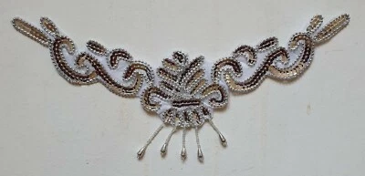 Clothing Decoration Set of 2 Silver / White  - Image 1 of 4