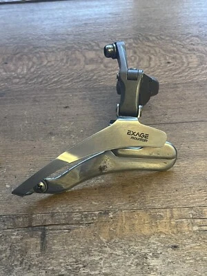 Vintage Shimano Exage Mountain Front Derailleur FD-M450 Triple Bottom Pull 28.6 - Image 1 of 4