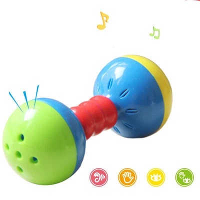 Детская игрушка погремушки колокольчики тряска гантели игрушки раннего развития 0-12 месяцев - Изображение 1 из 4