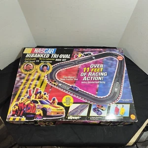 NASCAR Hibanked Tri-Oval Stock Slot Car Race Track Dale Jarrett  Terry Labonte  - Picture 1 of 24