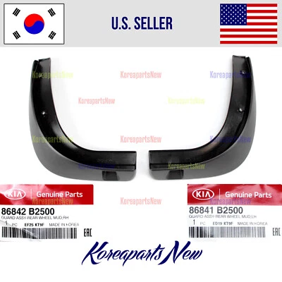 Guardabarros trasero contra salpicaduras izquierda + derecha (juego 2 piezas) ⭐GENUINO⭐ Kia Soul 2017-2019 Foto 1 de 2