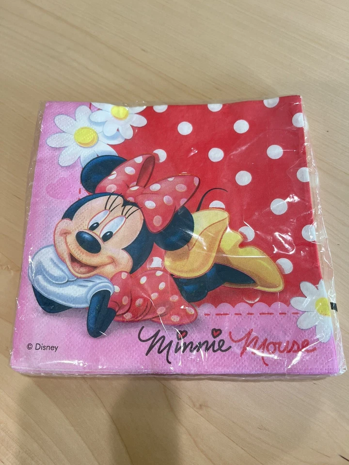 MINNIE MOUSE NAPKIN (20pes 16X16cm ) Disney Decorate Party - Image 1 of 4