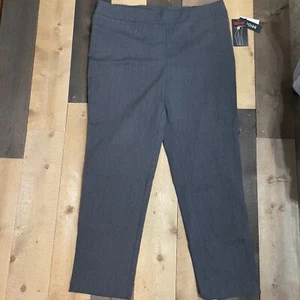 Briggs Women's Size 18 Dress Pants Comfort Waist Slimming NWT Heather Grey - Picture 1 of 5