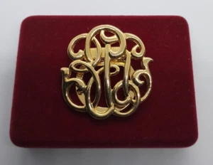 Brosche Schalclip Tuchclip Modeschmuck Vintage - Bild 1 von 12