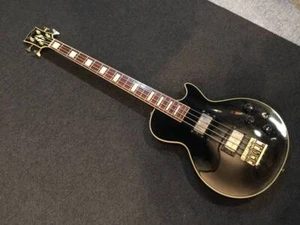 Electric Bass Guitar Grassroots G-LB-52 Black Color Good Condition Japan Shipped - Picture 1 of 10