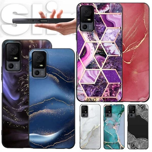 Phone Case For TCL 40 30 50 XL 503 T-Mobile Revvl 7 6 Soft Marble Texture Cover - Picture 1 of 44