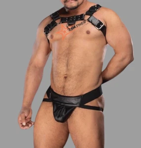 Gay Adult Harness | BDSM Bondage Harness Jockstrap | Club Wear Costumes Harness - Picture 1 of 4