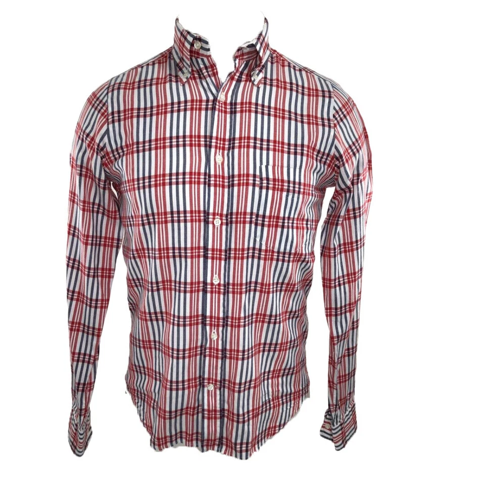 Camisa Oxford GANT RUGGER Para Hombre Clásica Roja Soplada por el Viento 344090 Talla Pequeña Foto 1 de 1