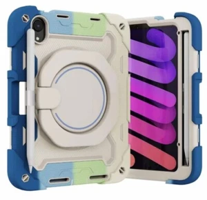iPad MINI 6 2021 Heavy Duty Cover Tough Case Full 360 Degree Protection BLUE - Picture 1 of 4