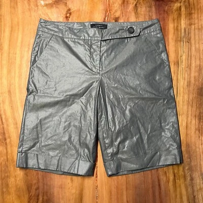 Robert Rodriguez Women's Gray Shorts 12 Cuffed Bermuda Cotton Nylon blend OO9 - Image 1 of 3