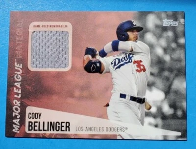 CODY BELLINGER 2019 TOPPS UPDATE SERIES MAJOR LEAGUE MATERIAL GAME-USED #MLM-CB - Image 1 of 4