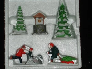 DEPARTMENT 56 Heritage Village 6532-3 NEW ENGLAND WINTER ACCESSORY SET 5 Pcs - Picture 1 of 6