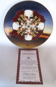 Grateful Dead Lightening Rose Collector Plate by Mouse w/COA XLT Condition! - Picture 1 of 2