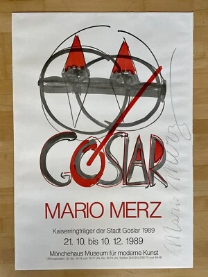 Mario Merz + Signiert + 1989 + Arte Povera + Verleihung Kaiserring Goslar + - Bild 1 von 2