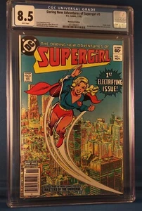 Daring New Adventures of Supergirl #1 CGC 8.5 1982 Quiosco Edición Páginas Blancas - Imagen 1 de 2