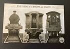 L.N.W.R. Old Postcard. End Views of an Engine and Coach. Unused. Near Mint.