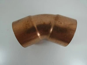 COPPER OBTUSE Street elbow 45° 54mm - Picture 1 of 1