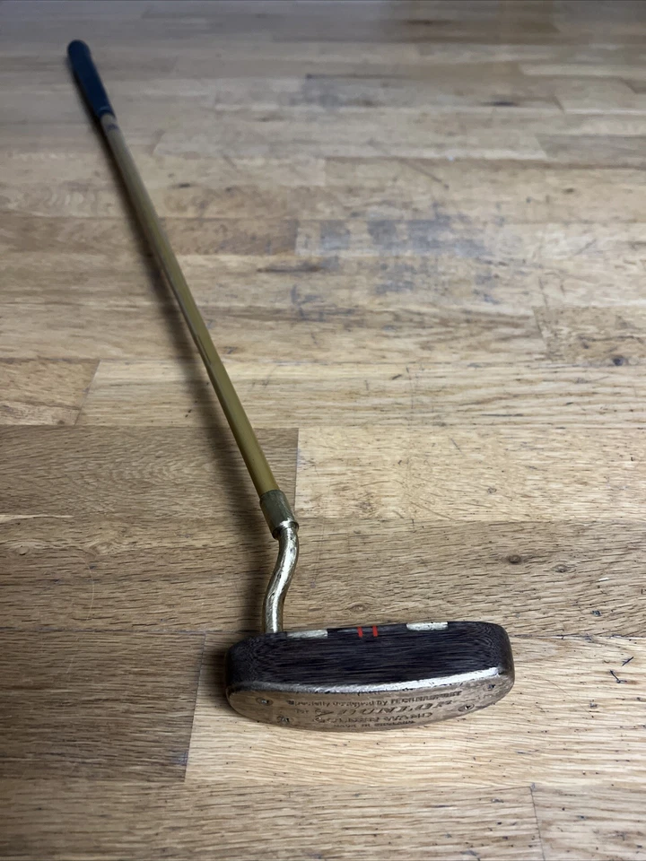 Left Handed Dunlop Technasport Golden Wand Putter 34.75” - Image 1 of 4