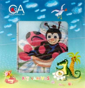 "Hágalo usted mismo Colección D'Art Ladybird Ladybug Aguja Principiante Kit 4"" x 4" - Imagen 1 de 1