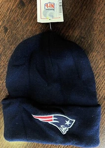 New England Patriots NFL Cuff Strickmütze Mütze Beanie USA Navy Blau -4 - Bild 1 von 5