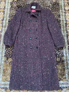 De Colección Nipon Couture Rojo Espiga Tweed Slubby Donegal Mujer 8 - Imagen 1 de 19