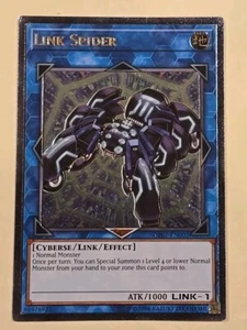 YUGIOH LINK SPIDER ULTIMATE RARE NEAR MINT OP07-EN002 - Picture 1 of 4