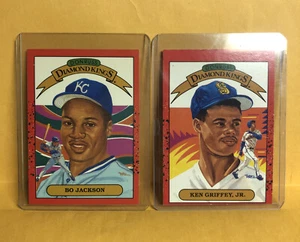 1989 Donruss Diamond Kings Bo Jackson & Ken Griffy Jr Rookies 🔥🔥 - Picture 1 of 6
