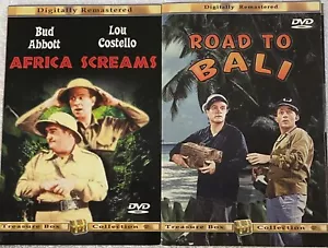 ROAD TO BALI & AFRICA SCREAMS: Bob & Bing, Lou & Bud, Digitally Remst BN DVDs FS - Picture 1 of 2