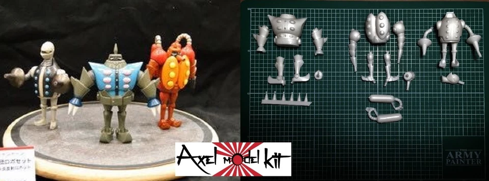 ANIME MODEL KIT - Shinzō ningen Kyashan CASSHERN • ENEMY ROBOT - 1/12 RESIN - Immagine 1 di 1