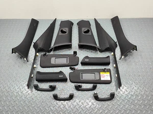 BMW SERIE 6 G32 GT RIVESTIMENTO TETTO HEADLINER PARASOLE MANIGLIA MONTANTE SET RIVESTIMENTO NERO - Foto 1 di 24