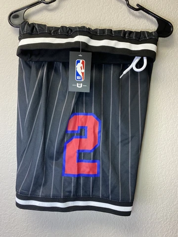 NBA Los Angeles Clippers "Kawhi Leonard" Shorts (vSMA400S) Gray Sz Medium Cover